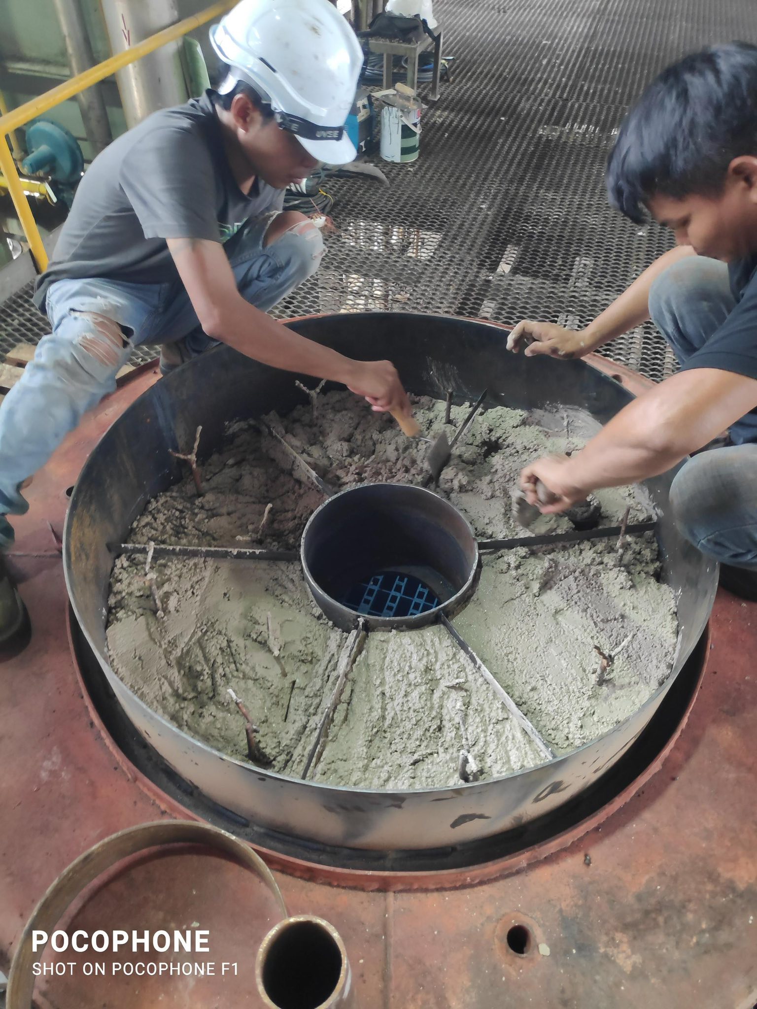 Industrial boiler refractory installation in Malaysia