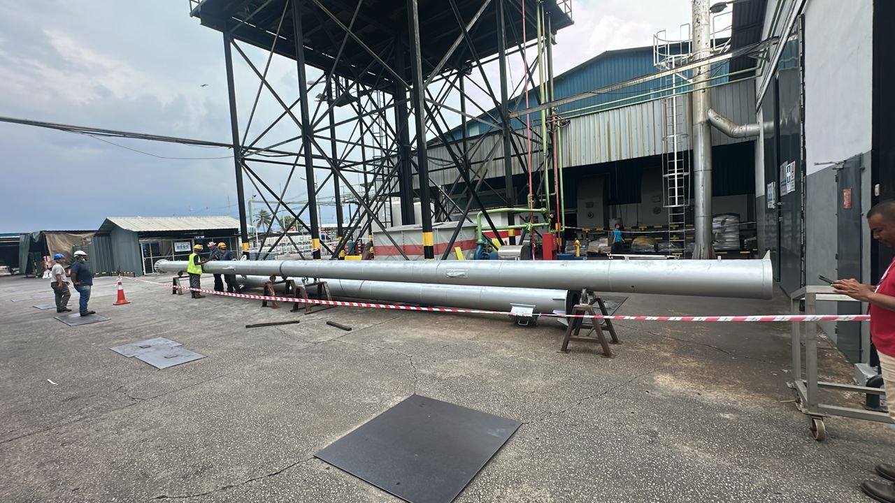 Custom industrial chimney and exhaust stack fabrication in Malaysia