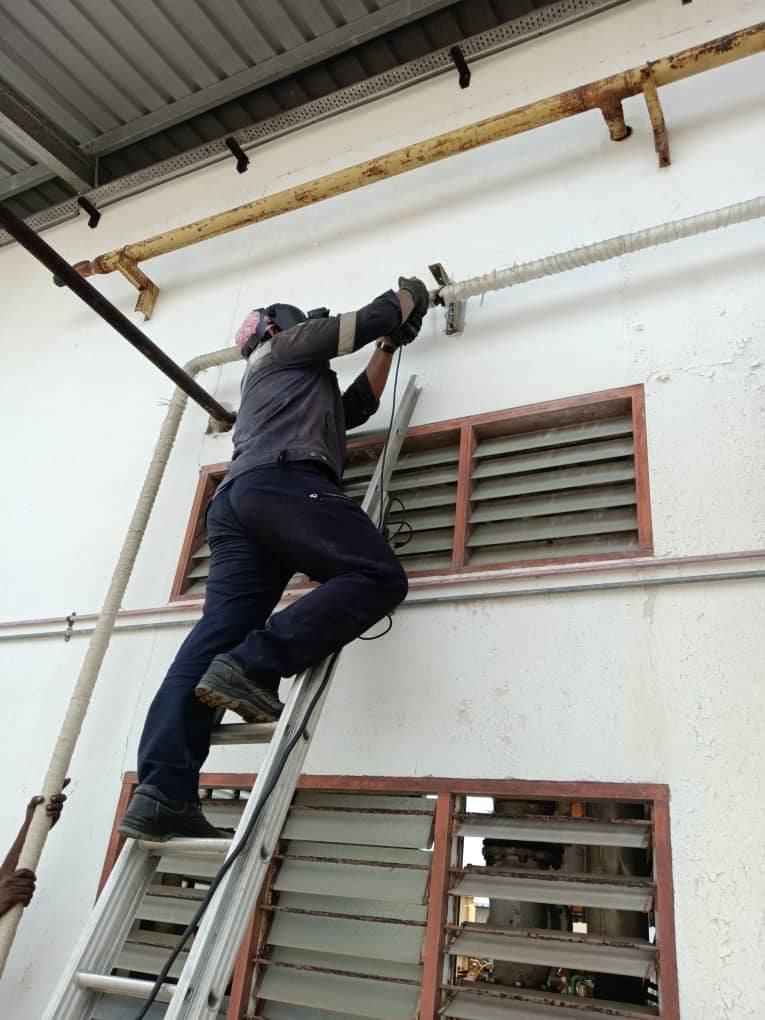 On-site hot and cold pipe thermal insulation in Malaysia