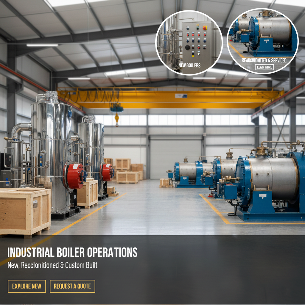New and reconditioned industrial boiler for sale in Malaysia